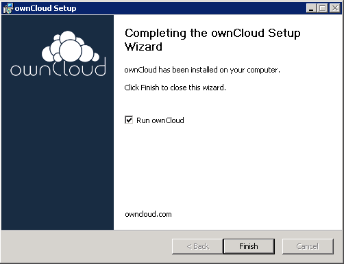 Installationen klar, välj att starta klienten