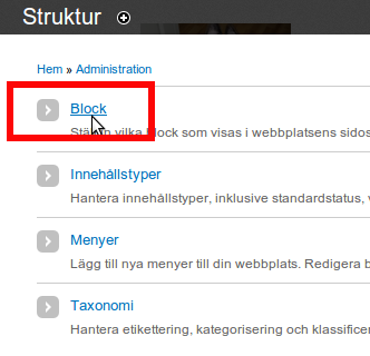 Drupal Adminstrera Block