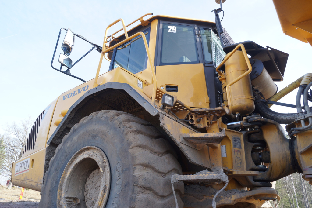Förarhytt på en Volvo A25D Dumper