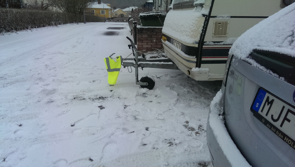 Husvagnen ut mot gatan