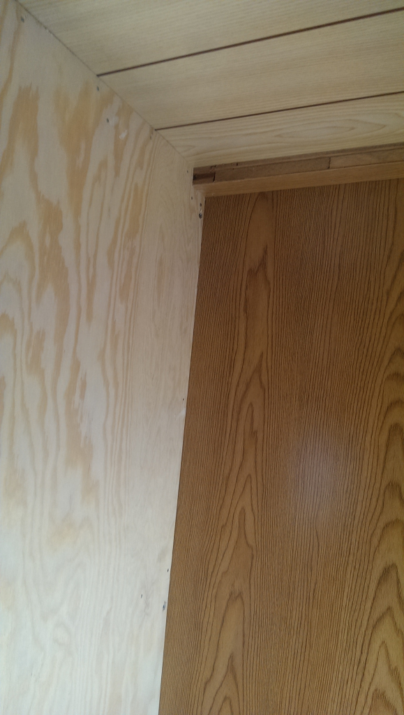 nya väggen monterad