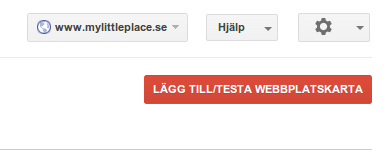 Lägg till testa sitemap