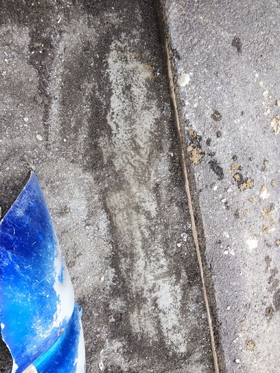 Resten av muren under marken