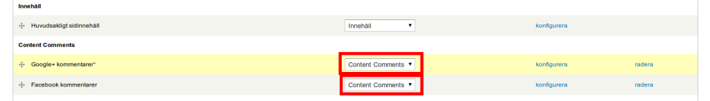 Flytta blocken till den nya regionen